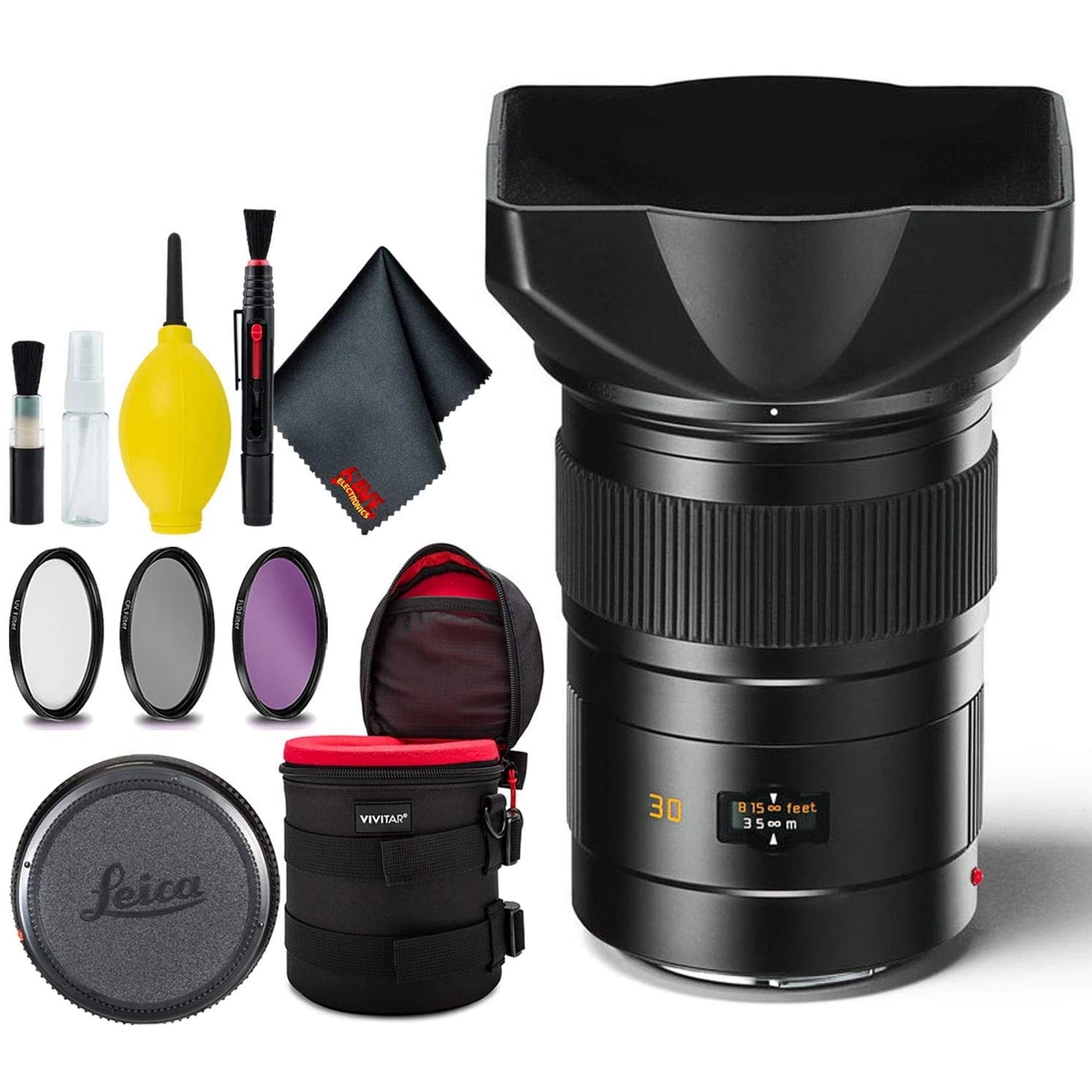 Leica Elmarit-S 30mm f/2.8 ASPH Lens - Standard Bundle