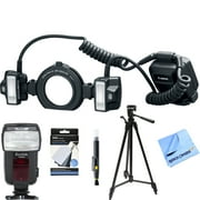 Canon MT-26EX-RT Macro Twin Lite (2398C002) Advanced Bundle with Light + Tripod