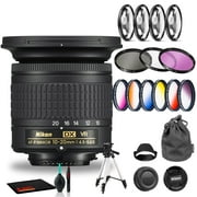 Nikon AF-P DX NIKKOR 10-20mm f/4.5-5.6G VR Lens Includes Filter Kits and Tripod (Intl Model)