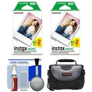 Essentials Bundle for Fujifilm Instax Mini Film Camera with 40 Films + Bag