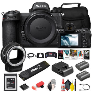 Nikon Z 6II Mirrorless Digital Camera 24.5MP Body Only 1659 + FTZ Mount Mountain Bundle Nikon