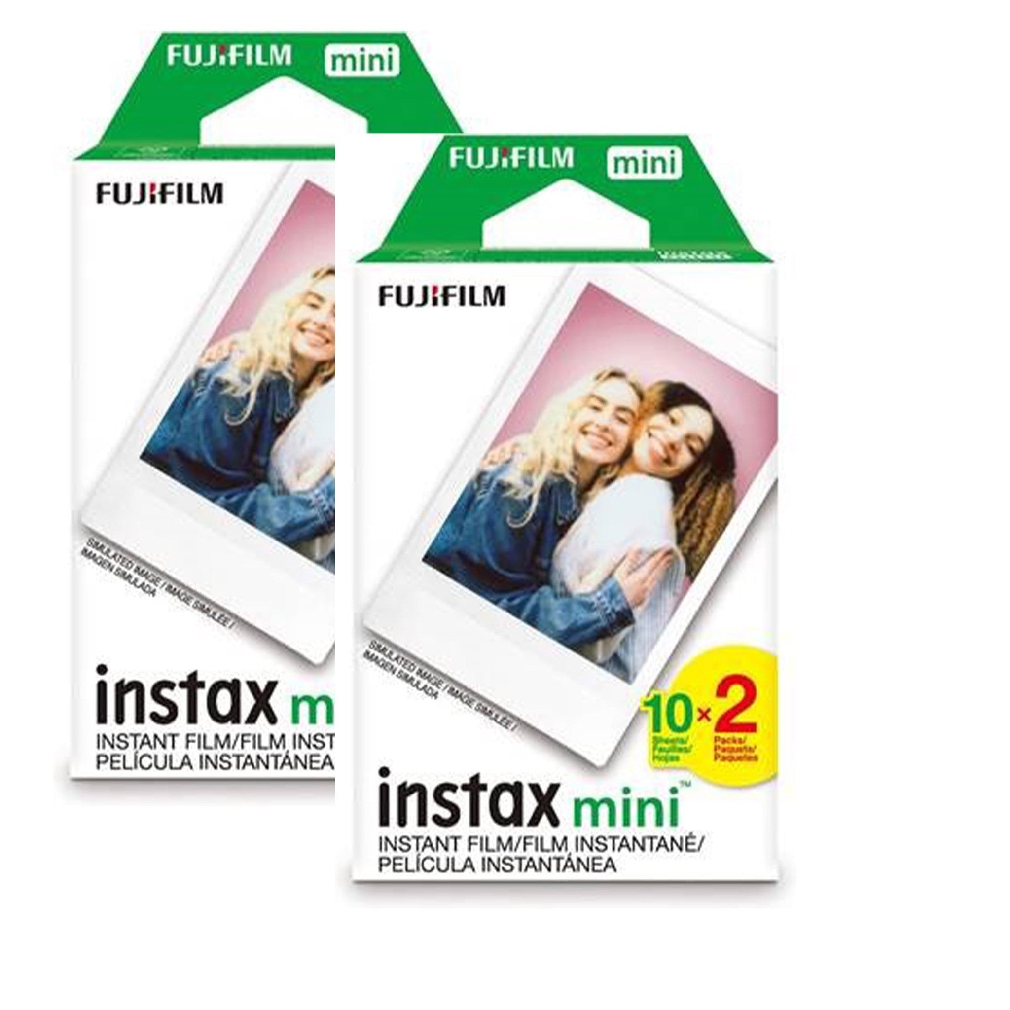 Fujifilm Instax Mini Instant Film, 2 x 10 Shots X 2Pack Total 40 Shots Value Fujifilm