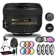 Nikon AF-S NIKKOR 50mm f/1.4G Lens Includes Filter Kits and Tripod (Intl Model)