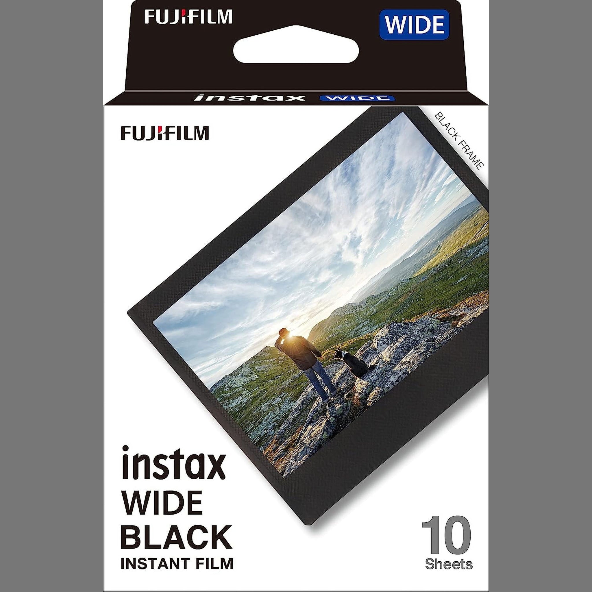 Fujifilm Instax Wide Black Film - 10 Exposures Fujifilm