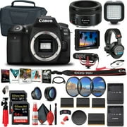 Canon EOS 90D DSLR Camera Body Only 3616C002 + 4K Monitor + EF 50mm + More