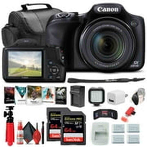 Canon PowerShot SX530 HS Digital Camera 9779B001 + 2 x 64GB Cards + More Canon