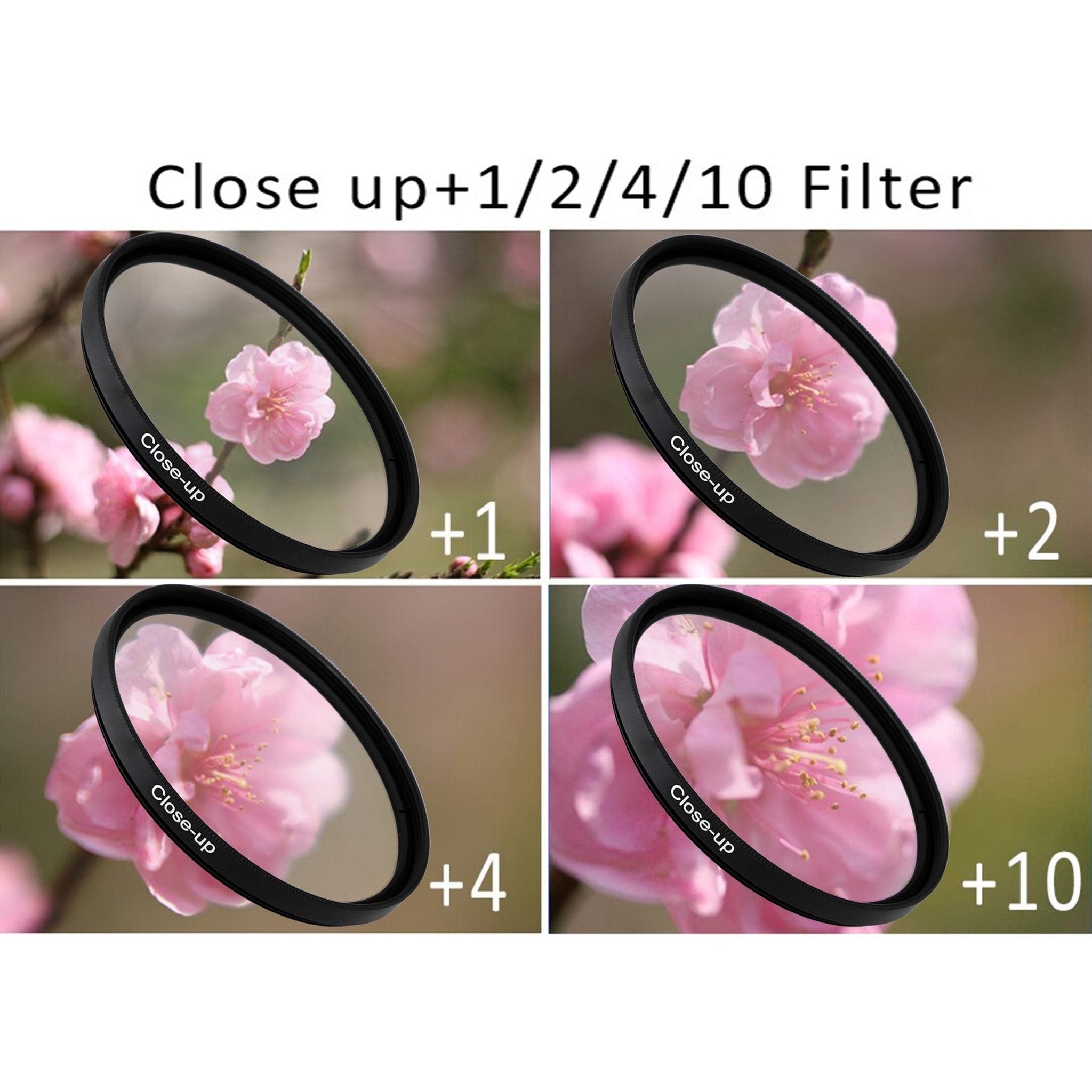 58mm Filter Kit Bundle with Close Up Lens Set, Cleaning Kit, and More