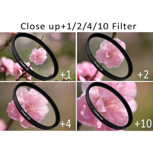 43mm Filter Kit Bundle with Close Up Lens Set, Cleaning Kit, and More