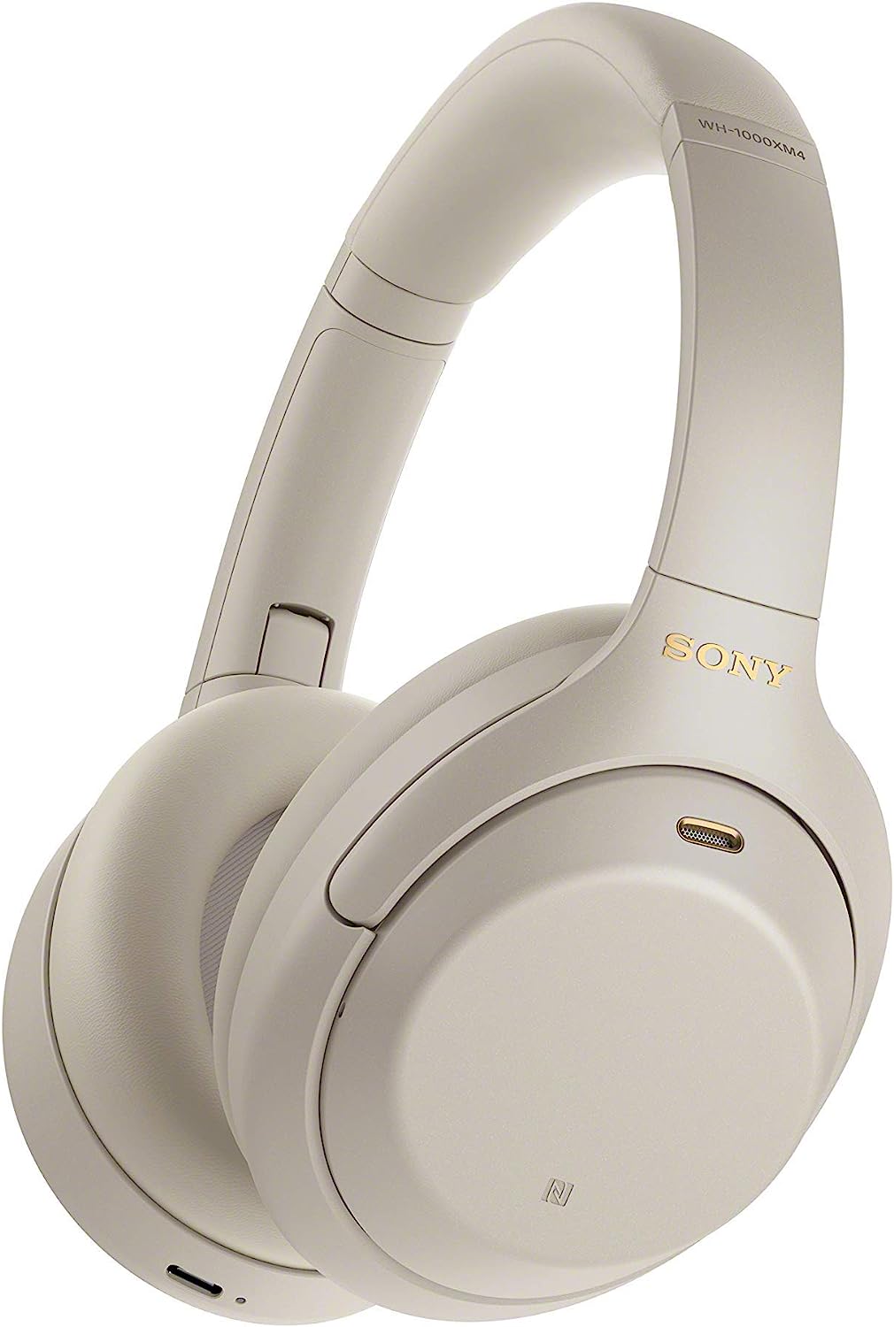 Sony WH-1000XM4 Wireless Industry Leading Noise Canceling Overhead Headphones with Mic for Phone-Call and Alexa Voice Control, Silver