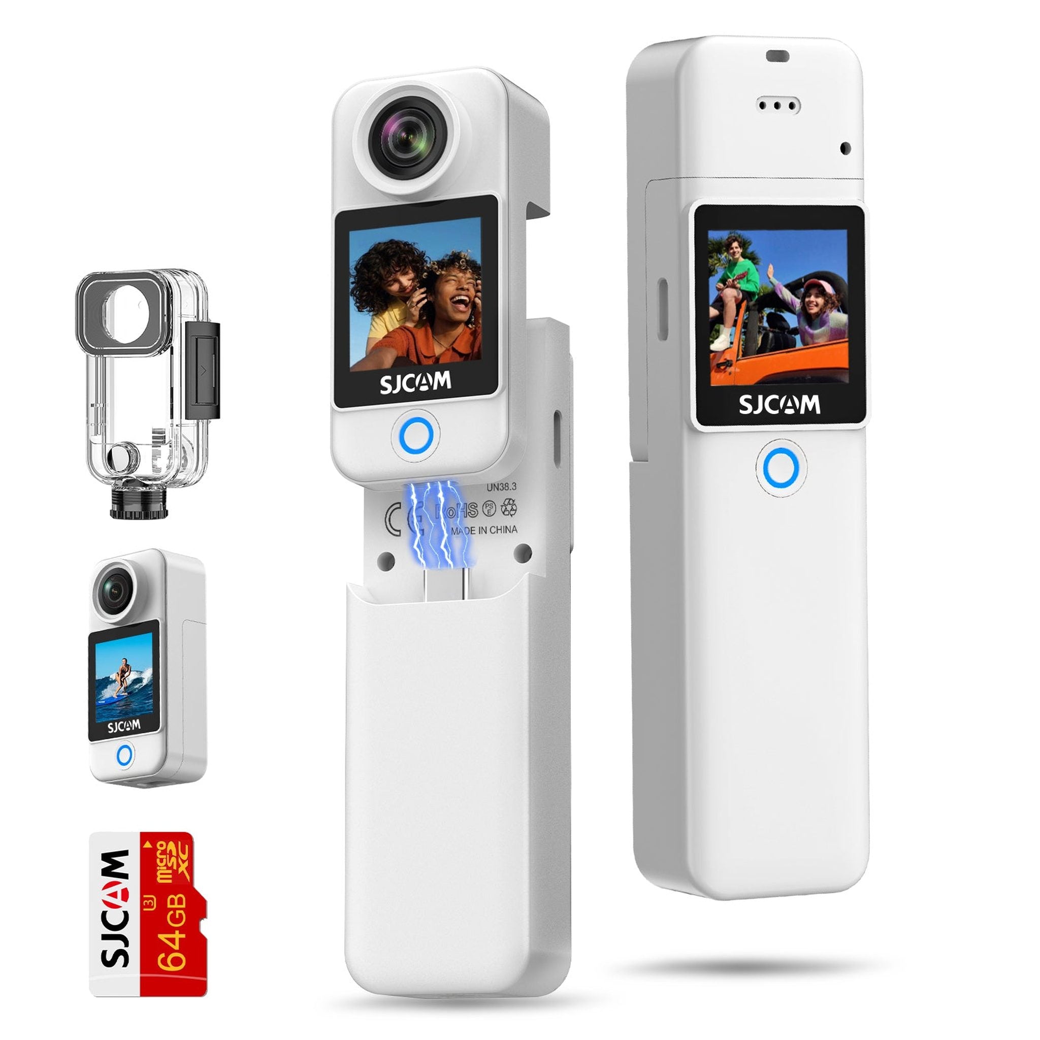 SJCAM C300 Action Camera 4K 30FPS 6-Axis Gyro Stabilization 30M Waterproof 1.3″ Touch Screen 154° Wide Angle 8X Digital Zoom