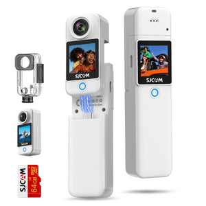 SJCAM C300 Action Camera 4K 30FPS 6-Axis Gyro Stabilization 30M Waterproof 1.3″ Touch Screen 154° Wide Angle 8X Digital Zoom