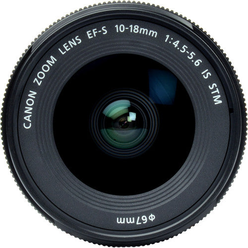 Canon EF-S 10-18mm f/4.5-5.6 IS STM Lens (International Model) with Filter Kits