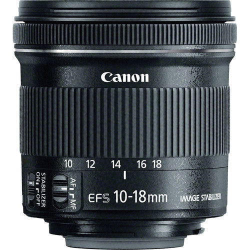 Canon EF-S 10-18mm f/4.5-5.6 IS STM Lens (International Model) with Filter Kits