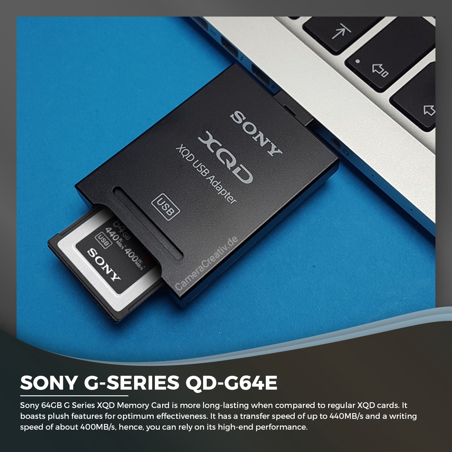 Sony XQD 64 Gb Série G 440/400 Mb/s ( 5x stronger )