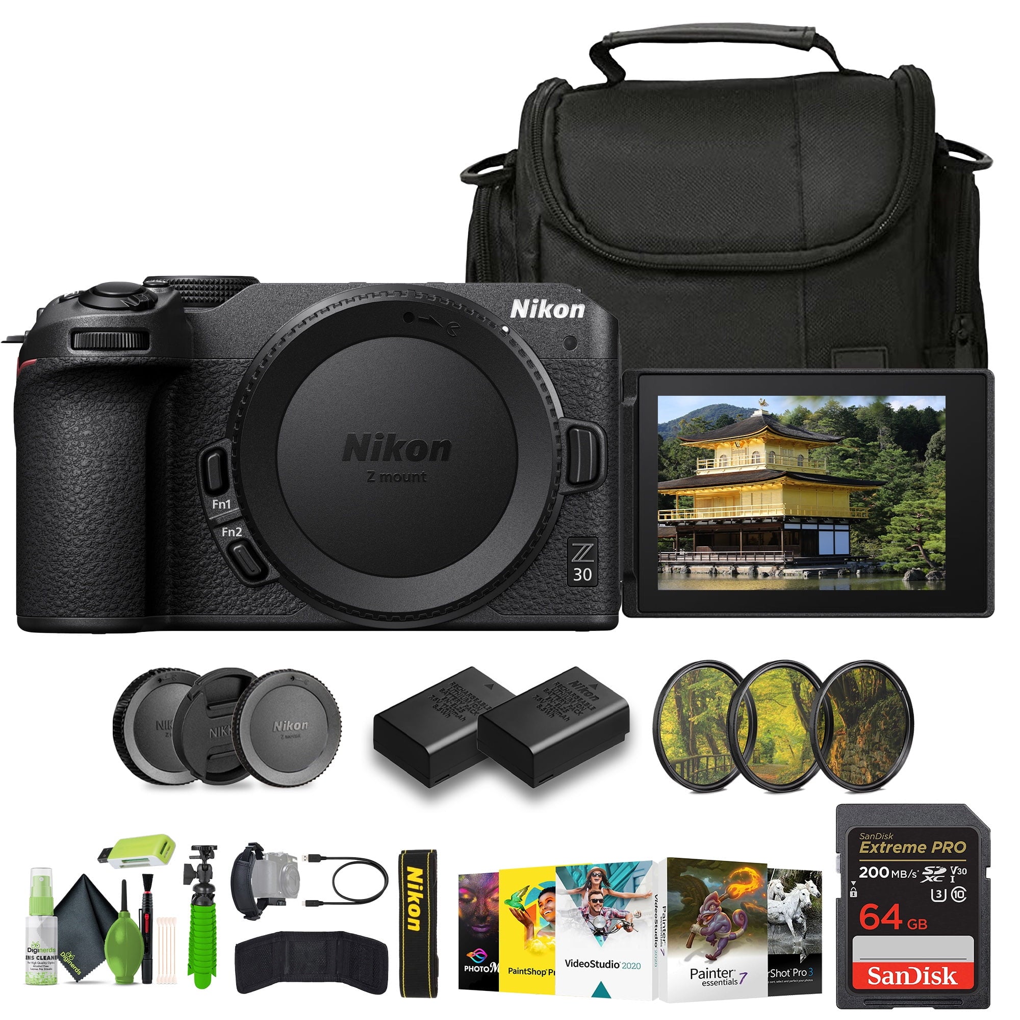 Nikon Z30 Lightweight Mirrorless Camera 1737 Bundle