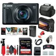Canon PowerShot SX740 HS Digital Camera (Black) (2955C001) + 64GB Card + More