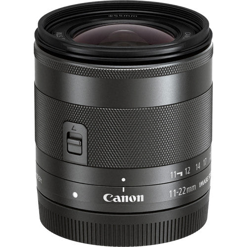 Canon EF-M 11-22mm f/4-5.6 IS STM Lens International Model with Cleaning Kit and Filter Kits Bundle