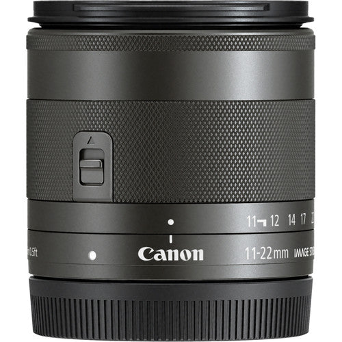 Canon EF-M 11-22mm f/4-5.6 IS STM Lens International Model with Cleaning Kit and Filter Kits Bundle