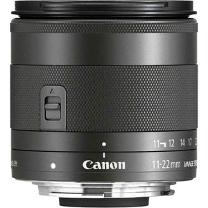 Canon EF-M 11-22mm f/4-5.6 IS STM Lens International Model with Cleaning Kit and Filter Kits Bundle Canon
