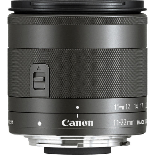 Canon EF-M 11-22mm f/4-5.6 IS STM Lens International Model with Cleaning Kit and Filter Kits Bundle