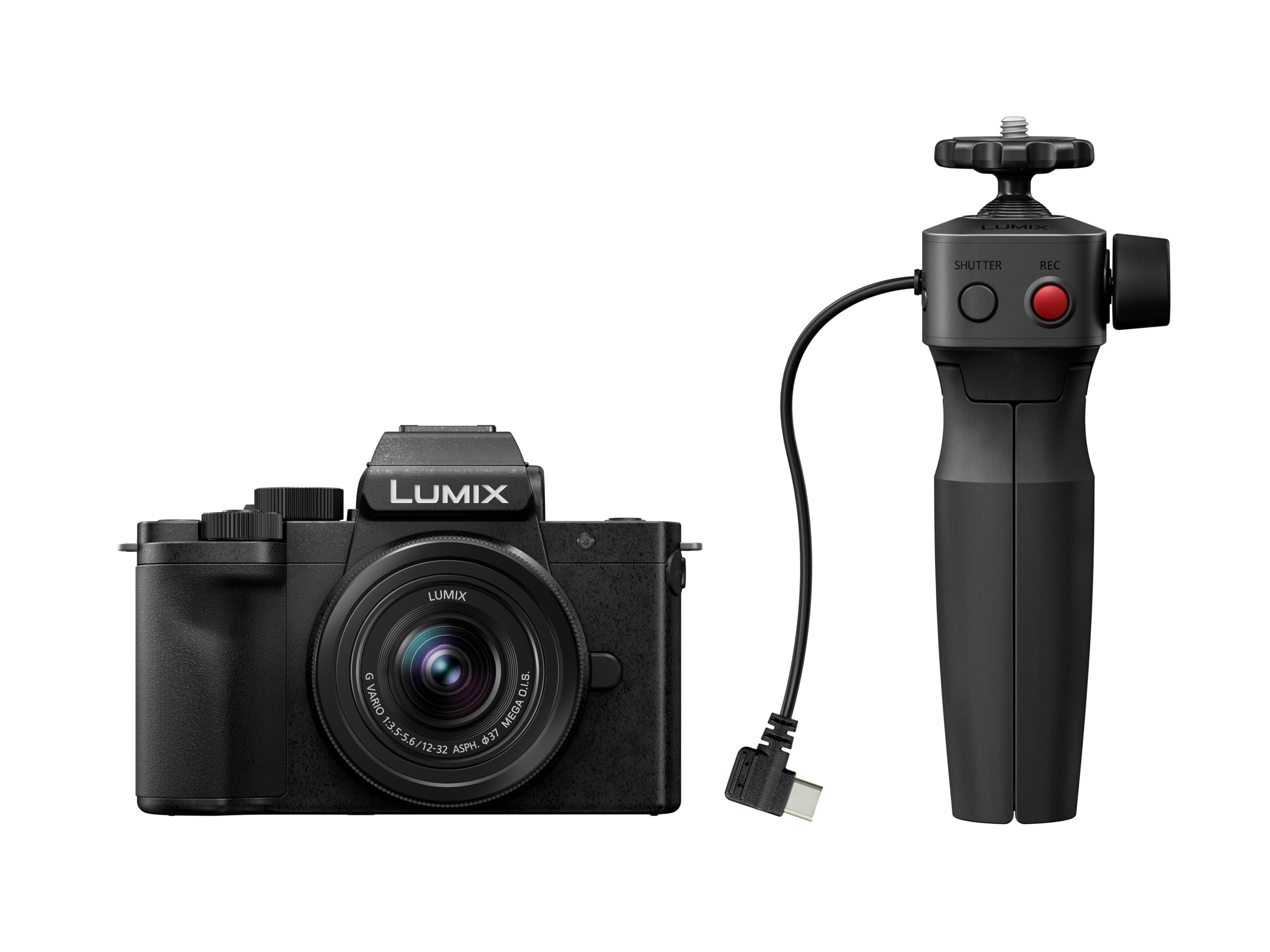 Panasonic LUMIX G100 4k Mirrorless Camera, Lightweight Camera for Photo and Video, Built-in Microphone, Micro Four Thirds with 12-32mm Lens, 5-Axis Hybrid I.S., 4K 24p 30p Video, DC-G100DVK Black