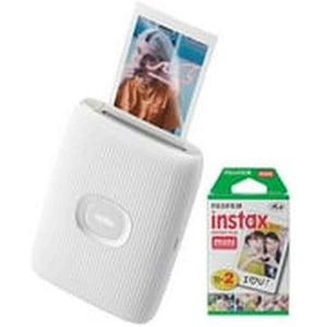 Fujifilm 16767155 Instax Mini Link 2 Smartphone Printer Clay White with 20 Shots Fujifilm