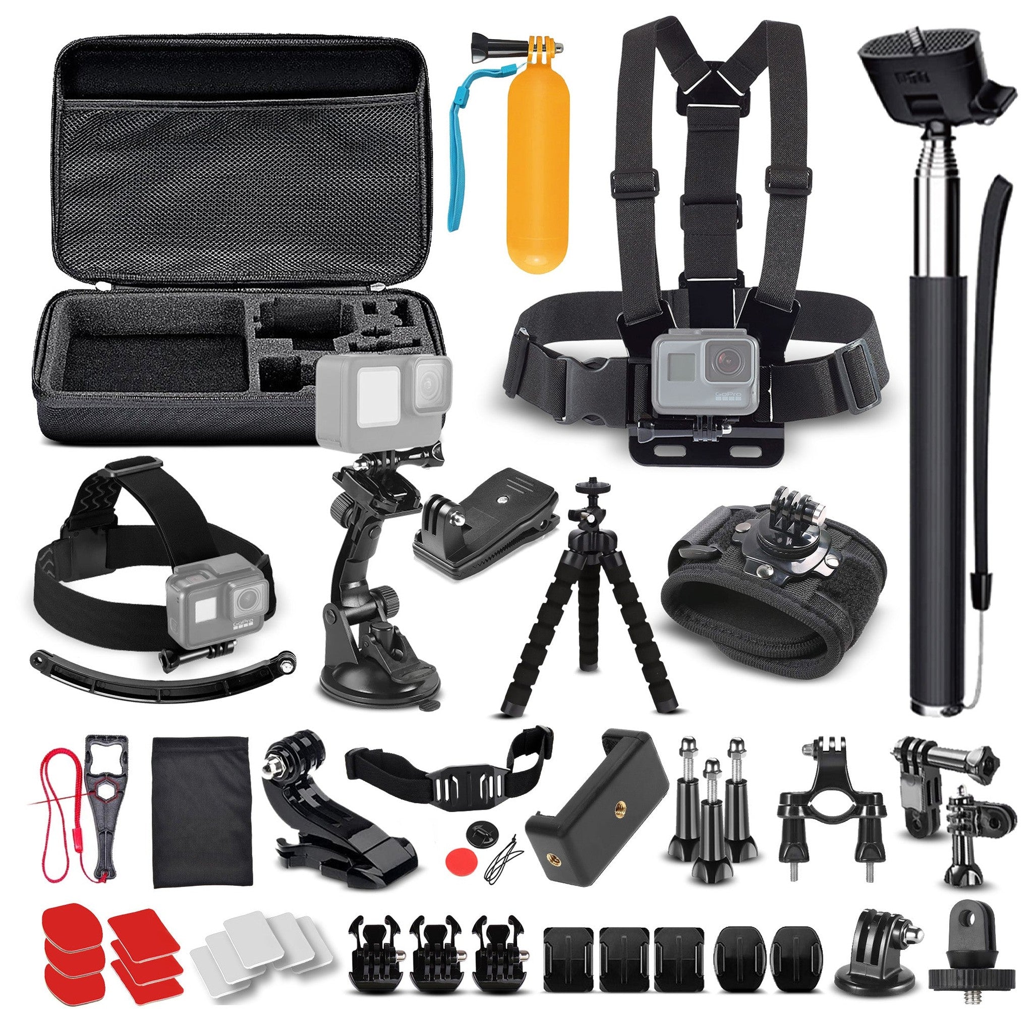 ACTIONXGEAR 120 in 1 Action Camera Accessory Kit For GoPro Bundle