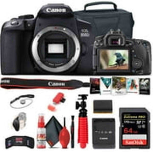 Canon EOS Rebel 850D / T8i DSLR Camera + 64GB Memory Card + Case + More Canon Intl.