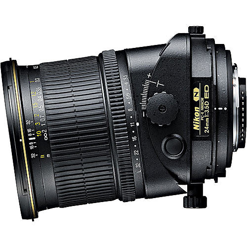 Nikon PC-E NIKKOR 24mm f/3.5D ED Tilt-Shift Lens 2168 + 64GB Memory Card + Filters - Bundle