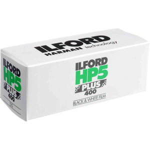 5 Ilford HP5 Plus B&W Negative Film ISO 400 120 Roll Film + Cleaning Kit Ilford