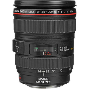 Canon EF 24-105mm f/4L IS USM Lens 0344B002 + 64GB Memory Card + Filter - Bundle