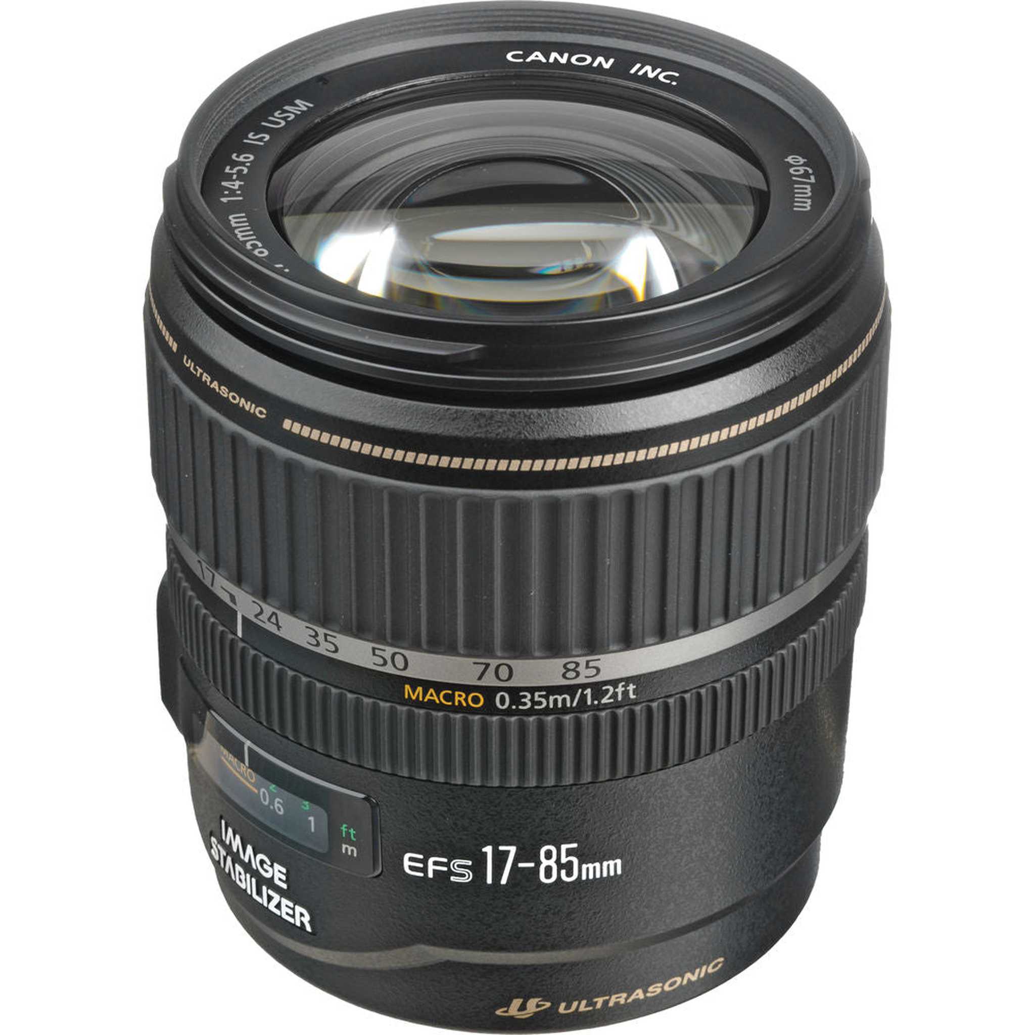 Canon EF-S 17-85mm f/4-5.6 IS USM Lens with Filter kit + Cleaning Kit + More Canon