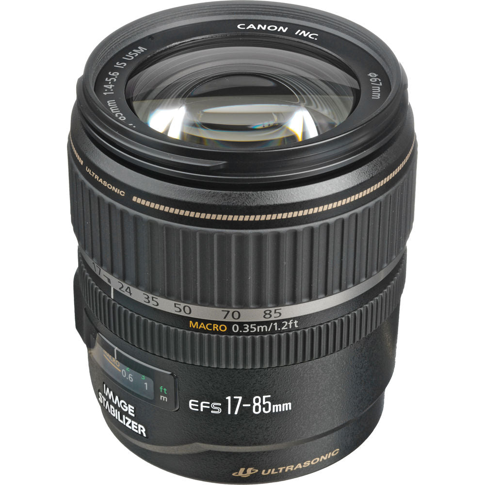 Canon EF-S 17-85mm f/4-5.6 IS USM Lens with Filter kit + Cleaning Kit + More -