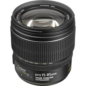 Canon EF-S 15-85mm f/3.5-5.6 IS USM Lens with Filter Kit + Cleaning Kit + More