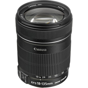 Canon EF-S 18-135mm f/3.5-5.6 IS Lens with Filter Kit Cleaning Kit + More - Reconditioned