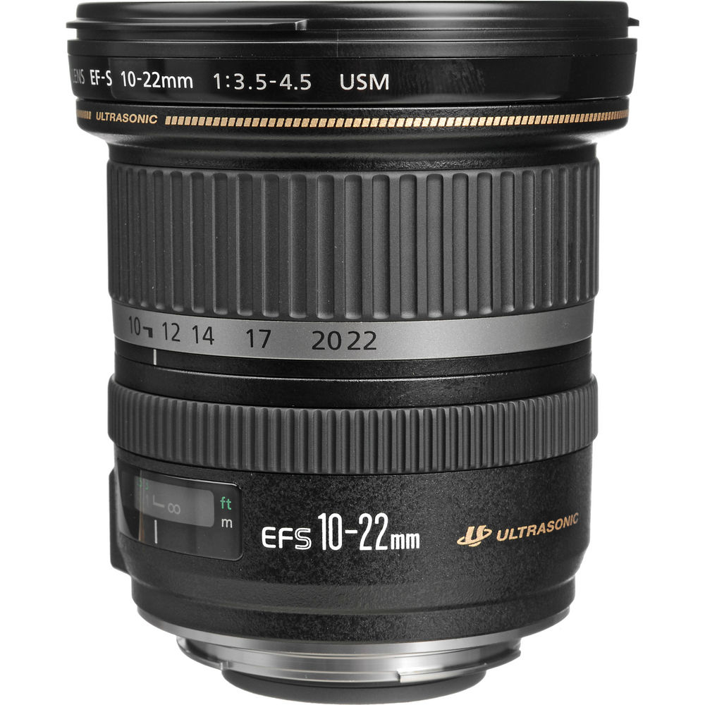 Canon EF-S 10-22mm f/3.5-4.5 USM Lens (9518A002) + Filter Kit + BackPack + More