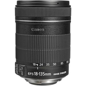 Canon EF-S 18-135mm f/3.5-5.6 IS Lens with Filter Kit Cleaning Kit + More