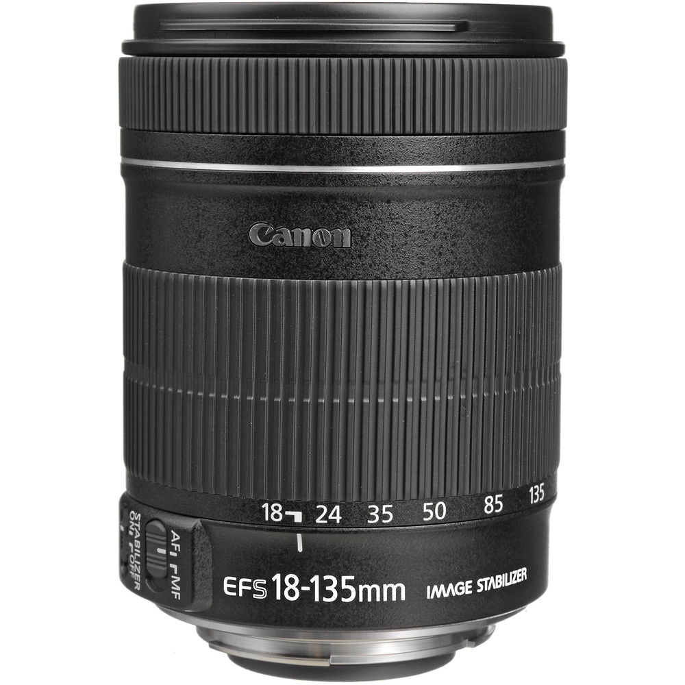 Canon EF-S 18-135mm f/3.5-5.6 IS Lens with Filter Kit Cleaning Kit + More - Reconditioned