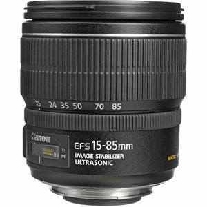 Canon EF-S 15-85mm f/3.5-5.6 IS USM Lens with Filter Kit + Cleaning Kit + More