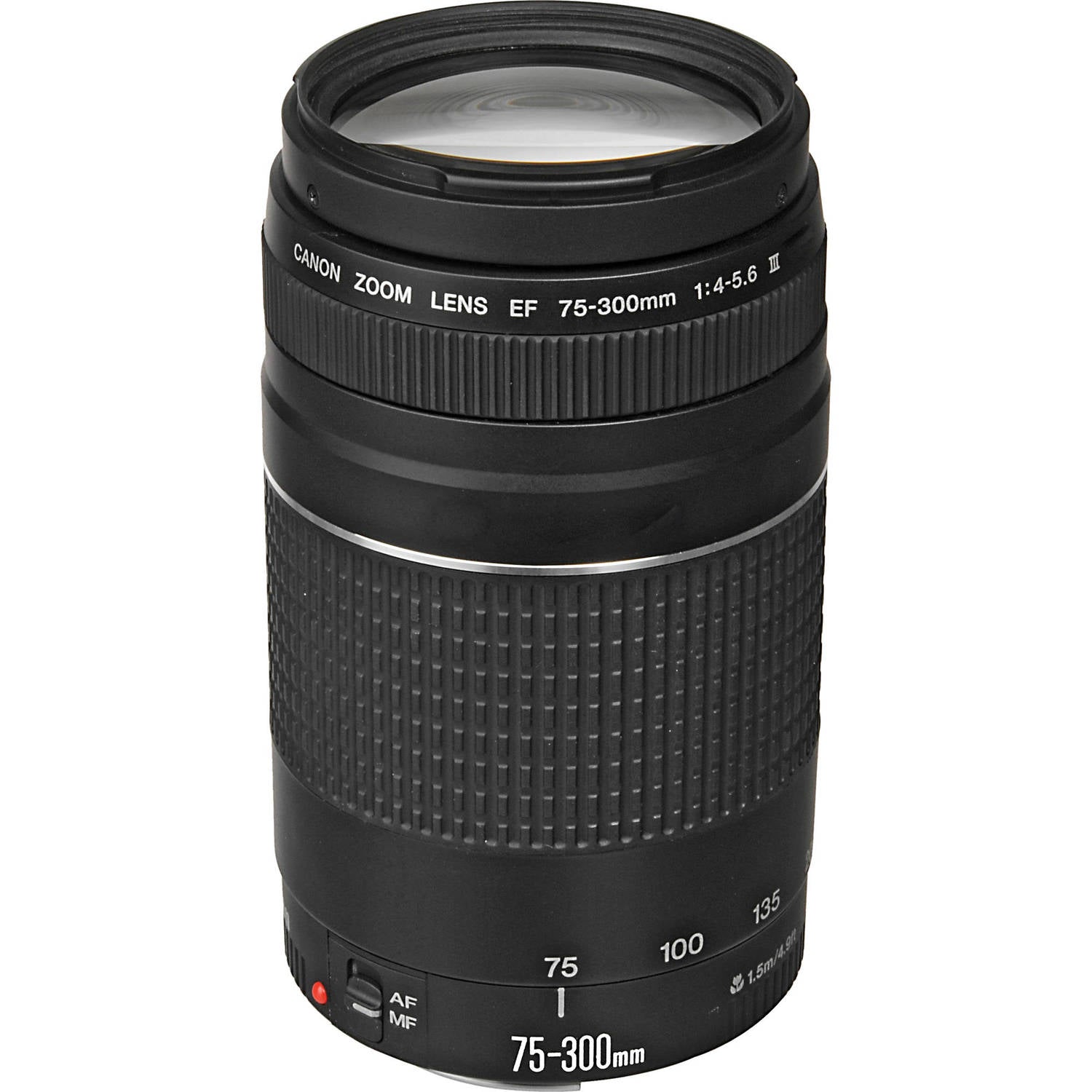 Canon EF 75-300mm f/4-5.6 III Lens (6473A003)  Includes: DSLR Sling Backpack, 3PC filter Kit,  + More
