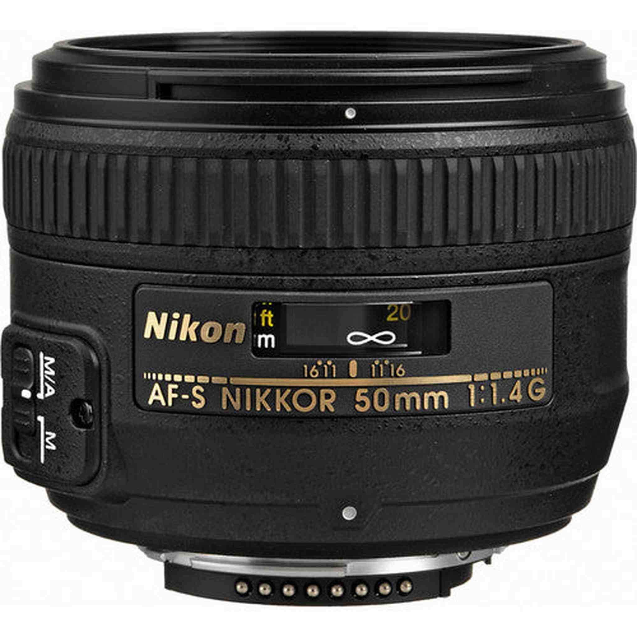 Nikon AF-S NIKKOR 50mm f/1.4G Lens INTL Model with Padded Case and Filters