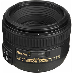 Nikon AF-S 50mm f/1.4G Compact Prime Lens 2180 Intl Model Bundle