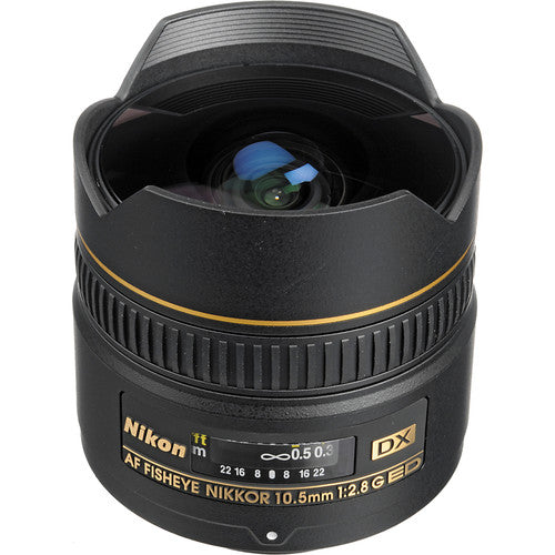 Nikon AF DX Fisheye-NIKKOR 10.5mm f/2.8G ED Lens (INTL Model) with Padded Case Bundle