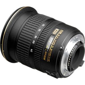 Nikon AF-S DX Zoom-12-24mm f/4G IF-ED Lens 2144 Intl Model Bundle - Reconditioned Nikon