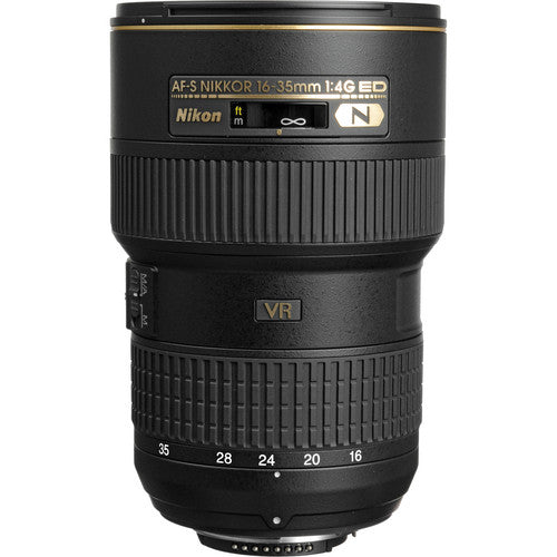 Nikon AF-S NIKKOR 16-35mm f/4G ED VR Lens Includes Filter Kits and Tripod Intl Model Bundle