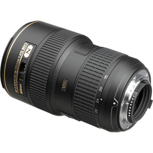 Nikon AF-S NIKKOR 16-35mm f/4G ED VR Lens Includes Filter Kits and Tripod Intl Model Bundle