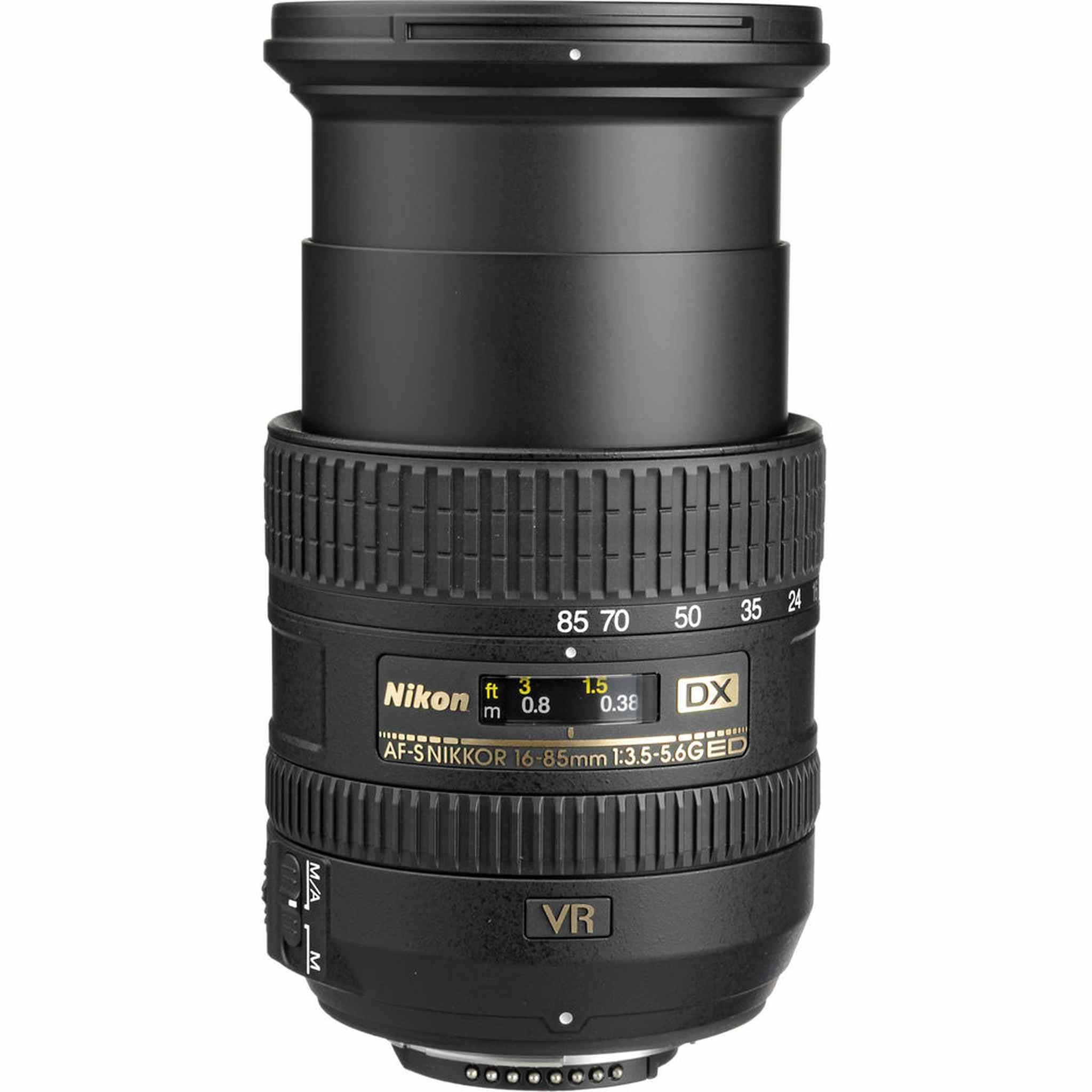 Nikon AF-S DX NIKKOR 16-85mm f/3.5-5.6G ED VR Lens 2178 + Filter Kit + Cap Keeper - Bundle Nikon
