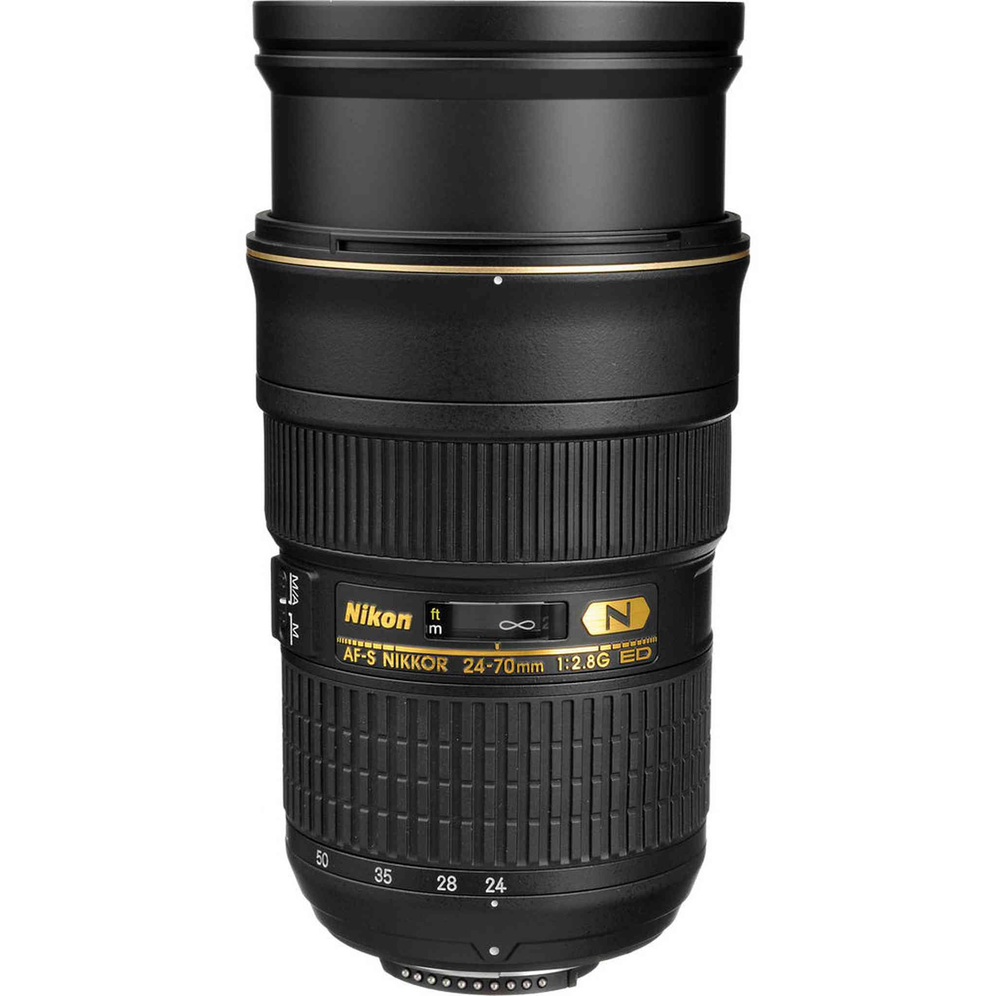 Nikon AF-S NIKKOR 24-70mm f/2.8G ED Lens 2164 + 64GB Memory Card + Filter Kit - Bundle Nikon