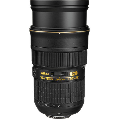 Nikon AF-S NIKKOR 24-70mm f/2.8G ED Lens Intl Model with Tripod and Filters