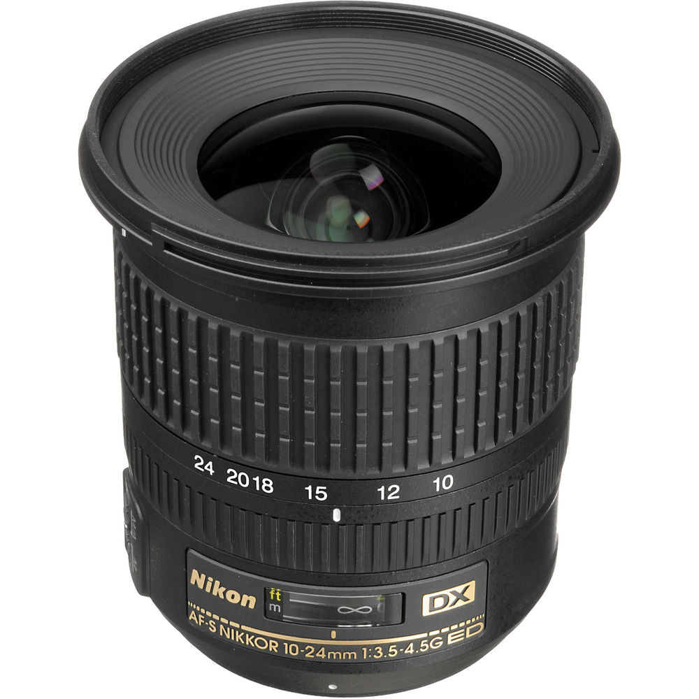 Nikon AF-S DX 10-24mm f/3.5-4.5G ED Lens (2181) Intl Model Bundle